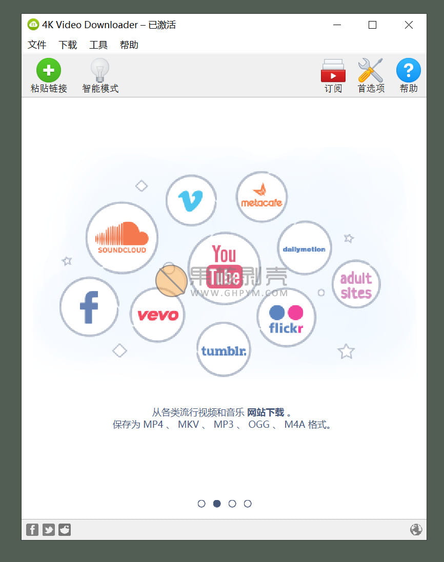 4K Video Downloader v4.21.0.4940 便携版-月其科技
