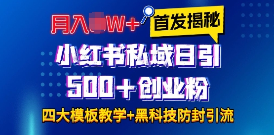 首发揭秘小红书私域日引500+创业粉四大模板全程干货!没有废话!保姆教程!-与其焦虑,不如其说。欢迎来到 AI 时代的超级个体实验场。月其说